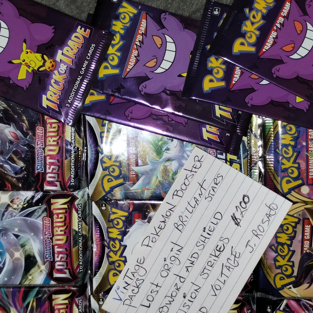 Pokemon Trading Card Booster Packs